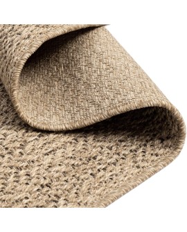 the carpet Kansas - Tapis d'extérieur Robuste au Look Naturel de Jute, résistant aux intempéries, Convient pour la terrasse et