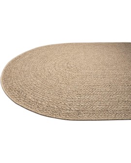 the carpet Kansas - Tapis d'extérieur Robuste au Look Naturel de Jute, résistant aux intempéries, Convient pour la terrasse et