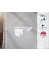 Leifheit Séchoir mural Telegant 72 Protect, sèche linge dépliable avec 8 barres de 90 cm, étendoir à linge robuste pour