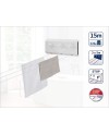 Leifheit Séchoir mural Telegant 72 Protect, sèche linge dépliable avec 8 barres de 90 cm, étendoir à linge robuste pour