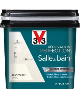 V33 Peinture de rénovation salle de bain, Rénovation perfection® Blanc satin 2L