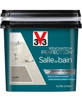 V33 Peinture de rénovation salle de bain, Rénovation perfection® Blanc satin 2L