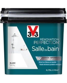 V33 Peinture de rénovation salle de bain, Rénovation perfection® Blanc satin 2L