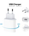 Chargeur USB C Rapide Multiple - 100W 6 Port Prise USBC Telephone, Multi Secteur Adaptateur Type C for iPhone 16 15 14 13 12 11