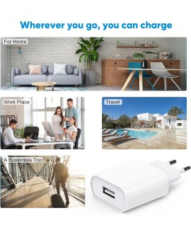 Chargeur USB C Rapide Multiple - 100W 6 Port Prise USBC Telephone, Multi Secteur Adaptateur Type C for iPhone 16 15 14 13 12 11