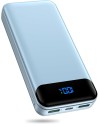 Enerwow Batterie Externe, 27000mAh Power Bank PD 30W Charge Rapide Portable Chargeur, USB C(Entrée&Sortie) Powerbank Compatible