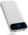 Enerwow Batterie Externe, 27000mAh Power Bank PD 30W Charge Rapide Portable Chargeur, USB C(Entrée&Sortie) Powerbank Compatible