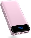 Enerwow Batterie Externe, 27000mAh Power Bank PD 30W Charge Rapide Portable Chargeur, USB C(Entrée&Sortie) Powerbank Compatible