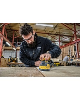 DEWALT - Ponceuse excentrique Ø 125 mm - 280 W à vitesse réglable - de 8,000 à 12,000 Orb / min - DWE6423-QS