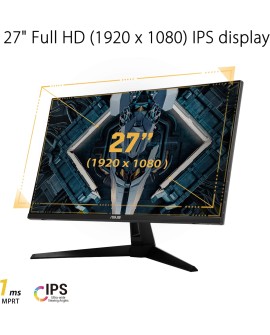ASUS TUF Gaming VG27VQ - Ecran PC Gamer eSport 27" FHD - Dalle VA incurvée - 16:9 - 165Hz - 1ms - 1980x1080 - Display Port, HDMI