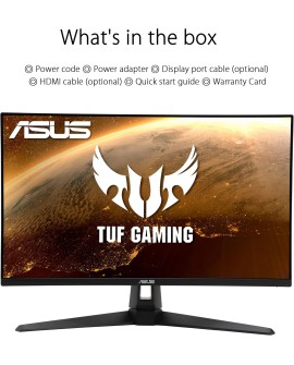 ASUS TUF Gaming VG27VQ - Ecran PC Gamer eSport 27" FHD - Dalle VA incurvée - 16:9 - 165Hz - 1ms - 1980x1080 - Display Port, HDMI
