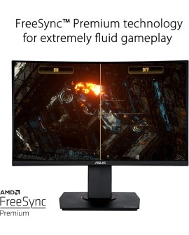 ASUS TUF Gaming VG27VQ - Ecran PC Gamer eSport 27" FHD - Dalle VA incurvée - 16:9 - 165Hz - 1ms - 1980x1080 - Display Port, HDMI