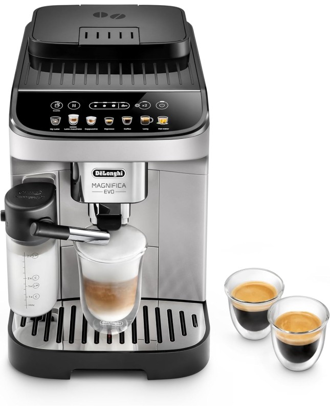 De'Longhi Magnifica Evo ECAM292.81.SB Machine à café automatique avec système de lait, 7 touches de sélection directe pour