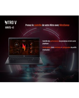 Acer Nitro V 15 ANV15-51-98ST, Ordinateur Portable Gaming 15.6'' Full HD IPS 165Hz, (Intel Core i9-13900H, NVIDIA GeForce RTX