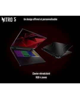 Acer Nitro V 15 ANV15-51-98ST, Ordinateur Portable Gaming 15.6'' Full HD IPS 165Hz, (Intel Core i9-13900H, NVIDIA GeForce RTX