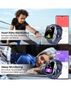 Montre Connectée Homme Femme, 1.91" HD Smartwatch avec Appel Bluetooth, 112+ Sportifs Montre Sport avec