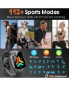 Montre Connectée Homme Femme, 1.91" HD Smartwatch avec Appel Bluetooth, 112+ Sportifs Montre Sport avec