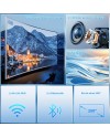 Mini projecteur, WiFi Double Bande et Bluetooth 5.2, Full HD 1080P Videoprojecteur, 18000 lumens, Support 4K, Compatible avec