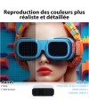 Mini projecteur, WiFi Double Bande et Bluetooth 5.2, Full HD 1080P Videoprojecteur, 18000 lumens, Support 4K, Compatible avec