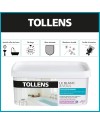 Tollens - Peinture Blanche Cuisines et Salle de bain - Résiste à l'Humidité et aux Moisissures - Velours - Blanc 1L  12m2