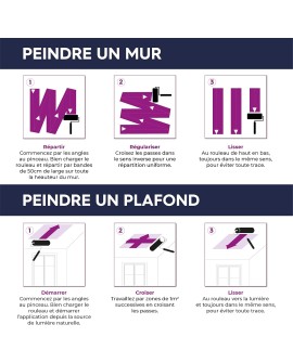 Tollens - Peinture Blanche Cuisines et Salle de bain - Résiste à l'Humidité et aux Moisissures - Velours - Blanc 1L  12m2