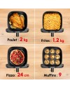 Moulinex Easy Fry XL Surface & Pizza 4L, Air fryer, Très grande surface de cuisson, Compact, Fenêtre de visualisation, Noir,