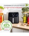 Moulinex Easy Fry XL Surface & Pizza 4L, Air fryer, Très grande surface de cuisson, Compact, Fenêtre de visualisation, Noir,