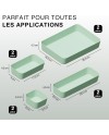 Ensemble de séparateurs de tiroirs VMbathrooms pour tous les besoins | Boîtes de rangement pratiques pour bureau | Séparateurs