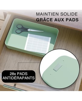 Ensemble de séparateurs de tiroirs VMbathrooms pour tous les besoins | Boîtes de rangement pratiques pour bureau | Séparateurs