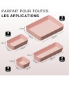 Ensemble de séparateurs de tiroirs VMbathrooms pour tous les besoins | Boîtes de rangement pratiques pour bureau | Séparateurs