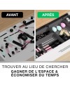 Ensemble de séparateurs de tiroirs VMbathrooms pour tous les besoins | Boîtes de rangement pratiques pour bureau | Séparateurs