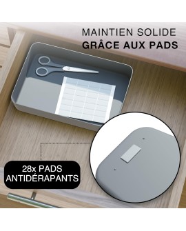 Ensemble de séparateurs de tiroirs VMbathrooms pour tous les besoins | Boîtes de rangement pratiques pour bureau | Séparateurs