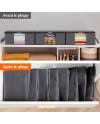 Lifewit Lot de 3 Sac de Rangement Vetement 35L, Boîte de Rangement sous lit Pliable, Housse Rangement Couette Organisateur de