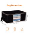 Lifewit Lot de 3 Sac de Rangement Vetement 35L, Boîte de Rangement sous lit Pliable, Housse Rangement Couette Organisateur de