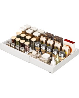 YheenLf Tiroir Coulissant Cuisine, Largeur Réglable Organisateur Placard (32-52cm), Rangement et Organisation des Armoires,