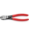 Knipex Pince coupante de côté à forte démultiplication noire atramentisée, gainées en plastique 160 mm 74 01 160