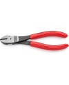 Knipex Pince coupante de côté à forte démultiplication noire atramentisée, gainées en plastique 160 mm 74 01 160