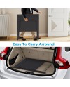 GreenForest Petit Bureau Pliant 70cm, Table Pliable Gaming avec à 2 Niveaux Rangement, Mini Bureau d'Ordinateur PC Portable pour