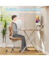 GreenForest Petit Bureau Pliant 70cm, Table Pliable Gaming avec à 2 Niveaux Rangement, Mini Bureau d'Ordinateur PC Portable pour