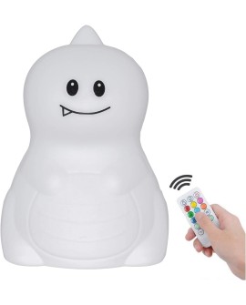 Tekemai Coloré Veilleuse Enfant, Toucher Lumière LED Lampe de Nuit, 9 Couleurs USB Rechargeable, Lampe de Silicone, Lampe de