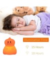 Tekemai Coloré Veilleuse Enfant, Toucher Lumière LED Lampe de Nuit, 9 Couleurs USB Rechargeable, Lampe de Silicone, Lampe de