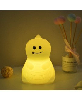 Tekemai Coloré Veilleuse Enfant, Toucher Lumière LED Lampe de Nuit, 9 Couleurs USB Rechargeable, Lampe de Silicone, Lampe de