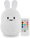 Tekemai Coloré Veilleuse Enfant, Toucher Lumière LED Lampe de Nuit, 9 Couleurs USB Rechargeable, Lampe de Silicone, Lampe de