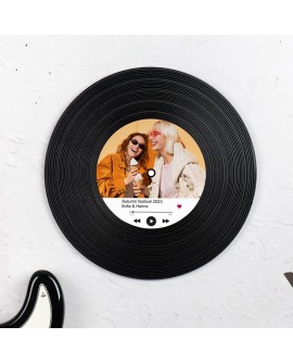 Wanapix | Vinyle Personnalisé | Chanson sur Spotify | Vinyle Décoratif Vintage| Pour la Table | Pieds de Support Inclus | Cadeau