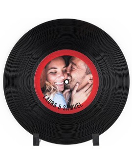 Wanapix | Vinyle Personnalisé | Chanson sur Spotify | Vinyle Décoratif Vintage| Pour la Table | Pieds de Support Inclus | Cadeau