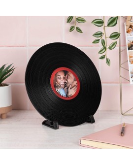 Wanapix | Vinyle Personnalisé | Chanson sur Spotify | Vinyle Décoratif Vintage| Pour la Table | Pieds de Support Inclus | Cadeau