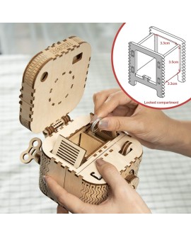 ROKR Kit de Construction en Bois 3D sans Colle Laser Cut Puzzles 3D Maquette Bois (Perpetual Calendar)