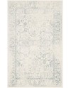 Safavieh Adirondack Collection Tapis Vintage à Poils Courts pour Salon, Salle à Manger, Chambre à Coucher Ivoire et Argent 91 x