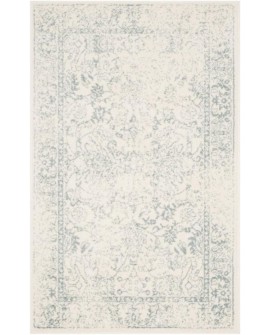 Safavieh Adirondack Collection Tapis Vintage à Poils Courts pour Salon, Salle à Manger, Chambre à Coucher Ivoire et Argent 91 x