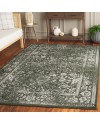 Safavieh Adirondack Collection Tapis Vintage à Poils Courts pour Salon, Salle à Manger, Chambre à Coucher Ivoire et Argent 91 x